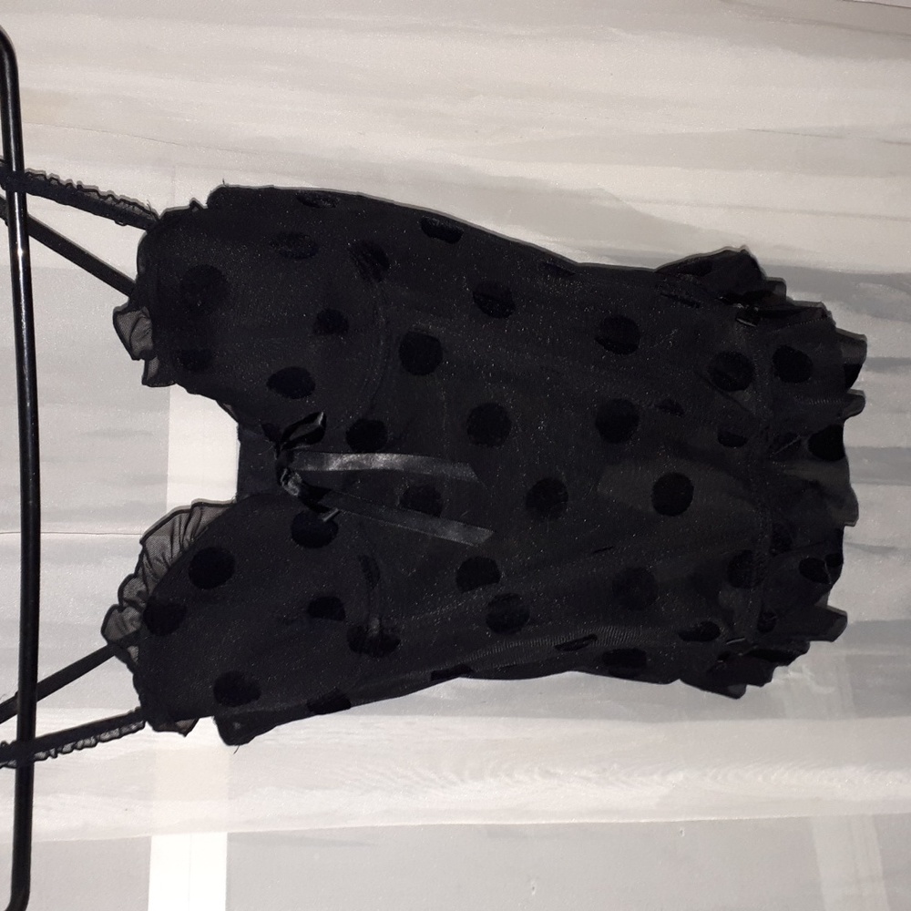 Women's lingerie, black,  corset, cup size 34B.
